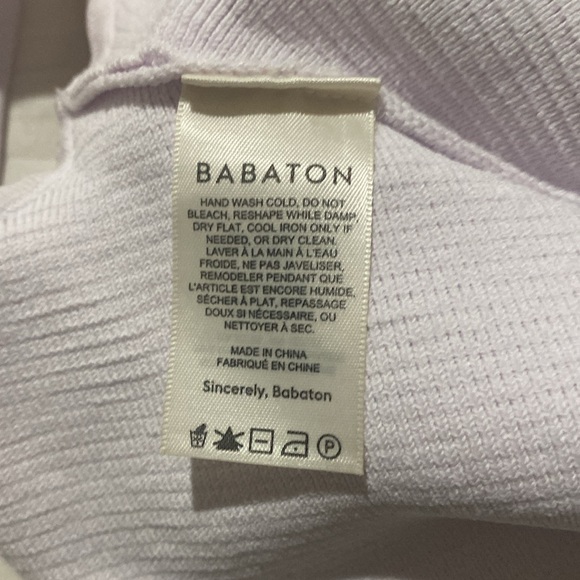 Babaton square neckline crop knit top - Picture 4 of 4